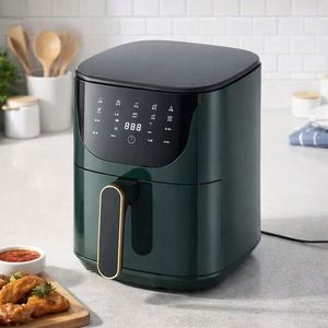 Friteuse à air numérique électrique 3,5 L avec écran LCD - Construction en plastique, utilisation hôtelière, économie d'énergie et nettoyage facile avec revêtement antiadhésif en PTFE - Product Image 2
