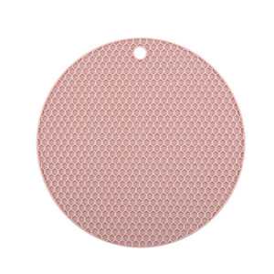 Round <b>Silicone</b> Trivet <b>Mats</b> 7 Inch Heat Resistant Non-Slip Pot Holders Jar/Spoon Holder Drying <b>Mat</b> & Coaster Made in China - Product Image 1