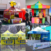Tenda Pop Up Anti Hujan Instan 10x10/10x15/10x20 Langsung dari Pabrik untuk Pameran & Festival, Tahan Lama