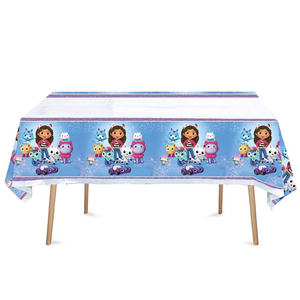 <span class=keywords><strong>D</strong></span>écoration de fête <span class=keywords><strong>d</strong></span>'anniversaire Gabby DoIIhouse Cats, ballons, vaisselle jetable, figurines de la maison de poupée Gabby, assiettes, serviettes de fête pour enfants - Product Image 5