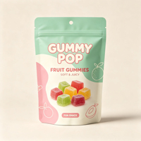 Op maat gemaakte OEM bedrukte staande pouches met hersluitbare ziplock sluiting voor voedselverpakkingen van noten, gevriesdroogd fruit en gedroogde snacks