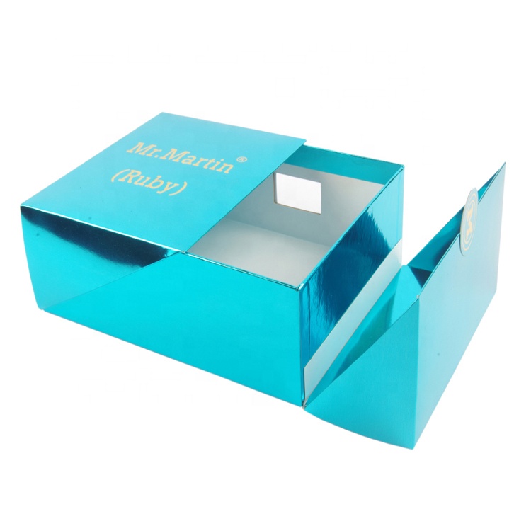 Luxury Custom Special Shinning Design Double Door Open on Top Magnet Cardboard Rigid Gift Box for Clothing