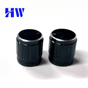 6mm 15x17mm chiết Knob đen hợp kim nhôm Knob điều khiển âm lượng ROTARY Knob có khía trục lỗ - Product Image 2