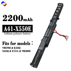 Baterai Laptop A41-X550E pengganti Ion litium isi ulang Cocok untuk ASUS VM590Z/K450J/X450J/X751L/VM580D - Product Image 2