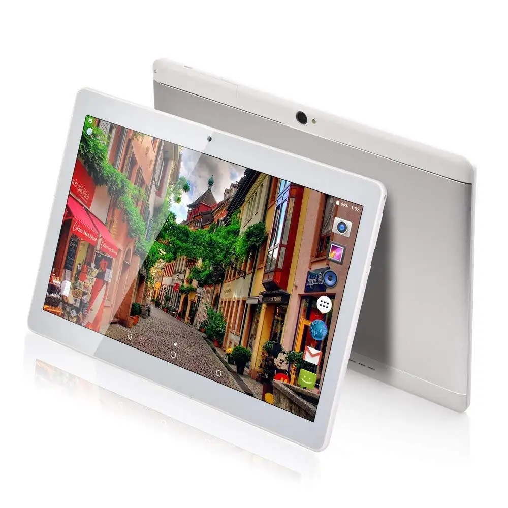 Moniteur à écran tactile de 10 pouces tablette android wifi 3G mtk 6582 1 go + 16 go tablette pc avec double carte sim