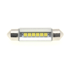 FSYLX 31mm 36mm 39mm 41mm Festoon Canbus 2525 6SMD C5W luz de lectura Led automática lámpara de techo luces interiores de coche 12 voltios blanco - Product Image 5