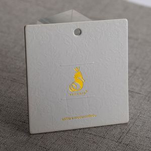 Etiquetas colgantes personalizadas con logo para ropa, etiquetas de precio de papel para ropa y accesorios al por mayor - Product Image 4