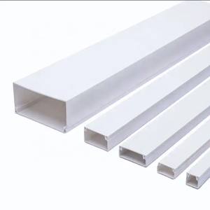 Thiết kế thời trang linh hoạt điện ống dẫn Protector tầng <span class=keywords><strong>Trunking</strong></span> kim loại với 2 khoang điện Dây cáp hệ thống dây điện ống dẫn - Product Image 1