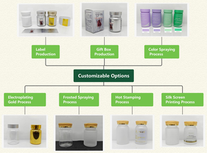 High-End PET Plastic Bottles Light Tea Color for Maca Fish Oil Candy Tablets-Wholesale Stock Health Capsule Dispensing Bottles - Product Image 5