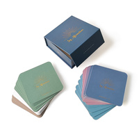 Tarjetas de motivación de papel de alta calidad Tarjeta positiva Tarjetas de afirmación de salud mental diaria Impresión personalizada con caja de papel