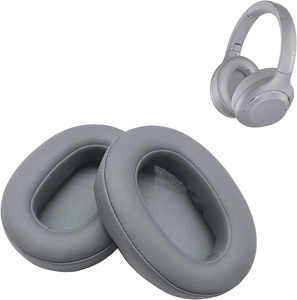 Coussinets d'oreille WH-XB900N de remplacement coussinets d'oreille en cuir protéiné et coussinets en mousse à mémoire de forme coussinets d'oreille pour Compatible avec <span class=keywords><strong>Sony</strong></span> WH-XB900N WH XB <span class=keywords><strong>900</strong></span> - Product Image 1