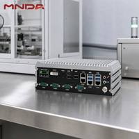 PC industriel embarqué sans ventilateur, LGA1151 Intel H110 6e-9e génération, 4 ports LAN Gigabit, 4 ports COM, SSD 2,5 pouces pour l'automatisation industrielle et la vision industrielle