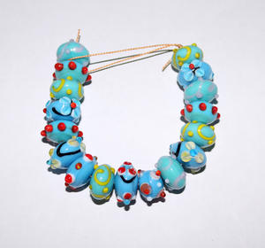 Cuentas de vidrio, cuentas de lujo para la fabricación y decoración de joyas Paquete de 5 hebras - Product Image 1