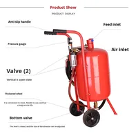 Machine de sablage portable de 5 gallons fournie directement par l'usine, réservoir de sablage, machine de sablage mobile