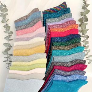 Calcetines de moda al por mayor para mujer, con purpurina, metálicos, brillantes, dorados, plateados, con hilo de lurex, estilo holgado, de punto, para uso diario - Product Image 3