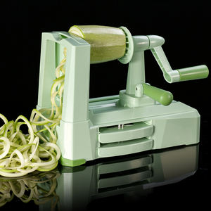 Tay Cán Xoắn Ốc Rau <span class=keywords><strong>Zucchini</strong></span> Khoai Tây <span class=keywords><strong>Cutter</strong></span> 5 Blade Nhựa Rau Xoắn Ốc Slicer - Product Image 1