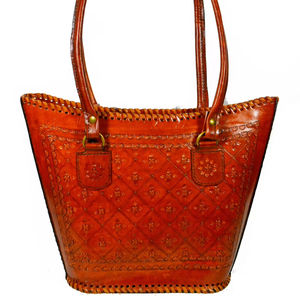 Vintage Genuine Leather Women's <b>Tote</b> <b>Bag</b> <b>for</b> Office & Daily Use Custom Logo Portable Handbag <b>for</b> <b>Travel</b> & Fashion - Product Image 1
