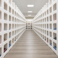 Bacs de tri empilables en panneaux alvéolés PP pour l'entrepôt de vêtements, le tri des vêtements et le stockage des vêtements