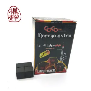 Modern Enjoy Dureté Faible Cendres Coquille de Noix de Coco Cube Shisha Prix du Charbon de Bois