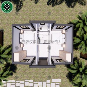 Maison préfabriquée mobile extensible en kit, 2-3 chambres, construction rapide, villa conteneur avec panneaux sandwich - Product Image 6