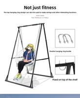 BNcompany Station d'entraînement à domicile multifonctionnelle Tour de puissance robuste Barre de traction pliable portable pour support d'exercice de musculation