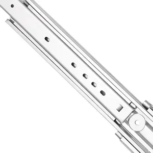 Aluminium Alloy Bead Strip Locking Drawer Draw Slides Rails Glides Rails 76mm 500 Lbs Locking Drawer Slide