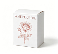 Boîte d'emballage personnalisée style dossier mat pour parfum, huile essentielle, crème pour le visage, soin de la peau, crème pour les yeux, et gaufrage pour cils
