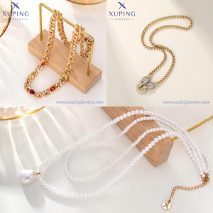 Collar de Cobre Bañado en Oro con Circonita Cúbica Sintética para Mujer, Tendencia de Moda y Éxito de Ventas de <span class=keywords><strong>CoCreate</strong></span> 2025 - Product Image 5