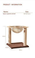 Tour d'arbre à chat durable cadre d'escalade grattoir velours bois sisal peluche-chat griffoir maison dans un emballage en carton