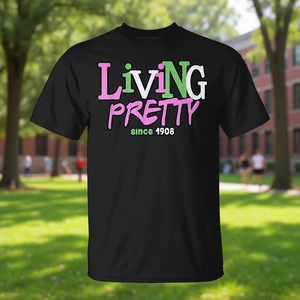 เสื้อยืดชมรมนักเรียนหญิง "Living Pretty Since 1908" - Product Image 1