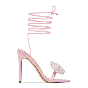 รองเท้าแตะรัดส้นแฟชั่นของผู้หญิง,รองเท้าแตะแบบผูกเชือกมีโบว์ดีไซน์ใหม่ฤดูร้อนปี2023 - Product Image 3