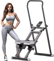 Pas à pas d'escalier pour la salle de sport à domicile grimpeur vertical pliant cardio machine d'exercice grimpeur d'escalier avec guidon réglable