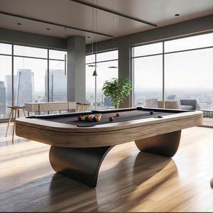 <span class=keywords><strong>Table</strong></span> de billard Wanyaju, nouveau design, best-seller, avec pieds en bois, plateau en ardoise noire, 9 pieds, et <span class=keywords><strong>table</strong></span> de ping-pong multifonction 4-en-1, 8 pieds - Product Image 5