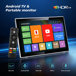 Téléviseur intelligent portable 15,6 pouces LED Quad Core 8K avec interface OEM Mini <span class=keywords><strong>TV</strong></span> compatible avec le système numérique Android 14 - Product Image 1
