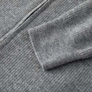 เสื้อมีฮู้ดผ้าวูลของผู้ชายสำหรับฤดูใบไม้ร่วงและฤดูหนาวเสื้อมีฮู้ดขนสัตว์แคชเมียร์ถักหนาสำหรับบุรุษอบอุ่นโลโก้ตามสั่ง - Product Image 5