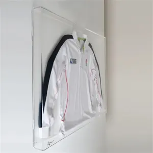 Cornice espositiva per magliette da calcio in acrilico trasparente personalizzato per fan del gioco sportivo