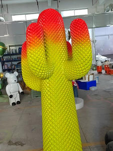 Appendiabiti a Forma di Cactus Scultura d'Arte Moderna in <span class=keywords><strong>Resina</strong></span> e Fibra di Vetro Personalizzata Statua Artistica di Cactus per Arredamento Casa - Product Image 4