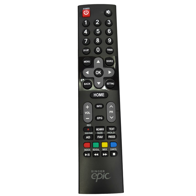 NEW Original for SINGER Epic LCD TV Remote Control 539C-266701-W110 Fernbedienung