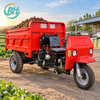 Tricycle Diesel à Prix d'Usine, Moto Cargo à 3 Roues, Véhicule Économe en Carburant pour Travaux Agricoles, Jardiniers et Miniers