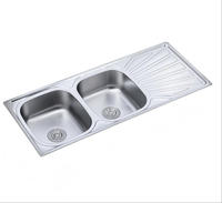Éviers de cuisine à un bol en acier inoxydable 201 120*50cm pour restaurant