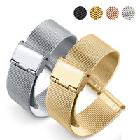 Smartwatch Edelstahl Metall-Uhrenarmband 06 Draht DW Geflochtenes Mesh-Armband Tintenblau Direktvertrieb vom Hersteller