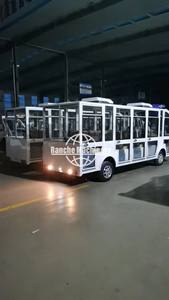 Mini autobús turístico eléctrico de largo alcance de 80-120KM alimentado por batería de plomo ácido para ciudad turística, hotel, transporte escolar, coche de pasajeros - Product Image 2