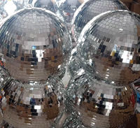¡Éxito de Ventas 2024! Diadema de Bola de Discoteca con Espejos Láser y Luces LED Redondas para Fiestas de Baile