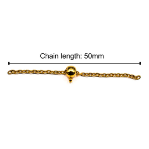 DIY Jewelry Accessories Copper-plated 18K Gold Color Retention Silicone <strong>Plug</strong> Adjustable Bead <strong>Chain</strong> Positioning Beads Micro - Product Image 5