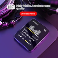 Lecteur MP3 Mrobo modèle A7 avec écran de 2 à 4 pouces, design mini, autonomie de 50 heures, prise en charge du format WAV