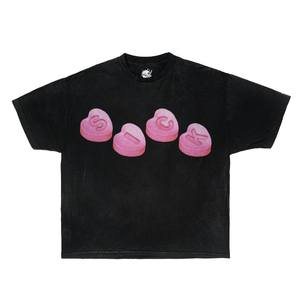 T-Shirt Oversize con Grafica Pill, Manica Corta, Collo Tondo, 100% Cotone, Streetwear Y2K, Divertente Regalo di Natale per Bambini - Product Image 1