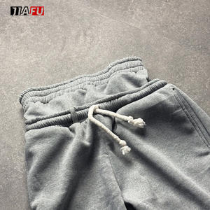 Y2k surdimensionné personnalisé grand cordon Streetwear droit empilé jambe <span class=keywords><strong>large</strong></span> Double taille élastique pantalons de survêtement hommes <span class=keywords><strong>Baggy</strong></span> pantalon - Product Image 3
