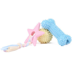 Jouets à mâcher pour chiens QbellPet, jouets à mâcher en corde de coton pour nettoyer les dents, résistance à la morsure, soulage l'ennui, os à mâcher pour petits chiots, jouet interactif à mâcher - Product Image 5