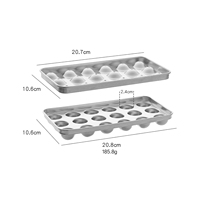 Moules à glaçons carrés en acier inoxydable pour cuisine, vente en gros, bacs à glaçons ronds en forme de boule