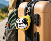 Porte-clés en peluche vache mignonne personnalisable OEM ODM, rembourré en coton PP, unisexe pour enfants, cadeaux promotionnels